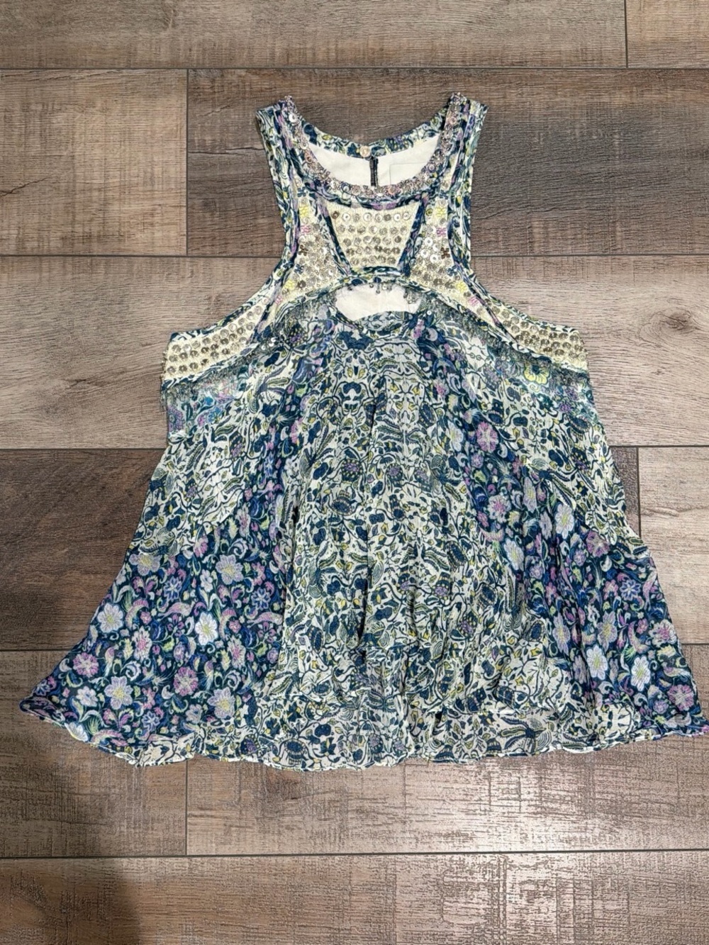 Isabel Marant Onyle embellished cutout silk chiffon top - Picture 4 of 9
